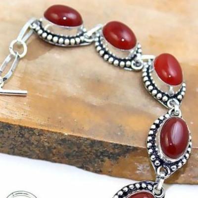 Crn 170a bracelet cornaline carnelian achat vente bijoux argent 925