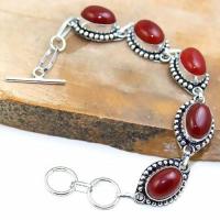 Crn 170d bracelet cornaline carnelian achat vente bijoux argent 925