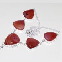 Crn 171d collier parure sautoir cornaline carnelian achat vente bijoux argent 925