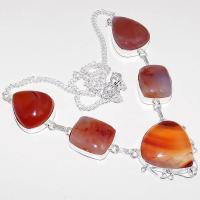 Crn 172a collier parure sautoir cornaline carnelian achat vente bijoux argent 925