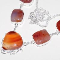 Crn 172b collier parure sautoir cornaline carnelian achat vente bijoux argent 925