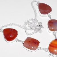 Crn 172c collier parure sautoir cornaline carnelian achat vente bijoux argent 925