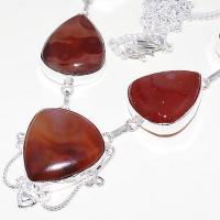 Crn 179b collier parure sautoir cornaline carnelian achat vente bijoux zthnique argent 925