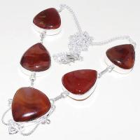 Crn 179d collier parure sautoir cornaline carnelian achat vente bijoux zthnique argent 925