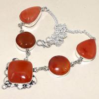 Crn 180d collier parure sautoir cornaline carnelian achat vente bijoux zthnique argent 925