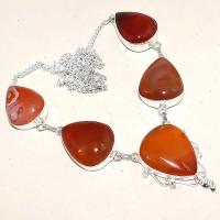 Crn 181a collier parure sautoir cornaline carnelian achat vente bijoux zthnique argent 925