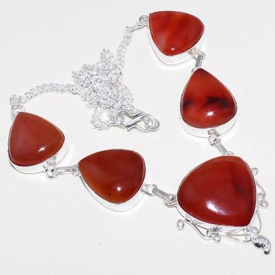 Crn 183a collier parure sautoir cornaline carnelian achat vente bijoux zthnique argent 925