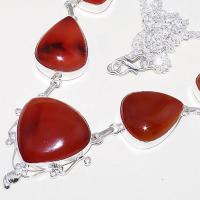 Crn 183b collier parure sautoir cornaline carnelian achat vente bijoux zthnique argent 925