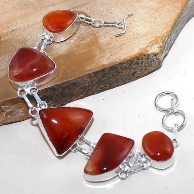 Crn 184a bracelet cornaline carnelian achat vente bijoux ethnique medieval argent 925