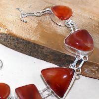 Crn 184b bracelet cornaline carnelian achat vente bijoux ethnique medieval argent 925