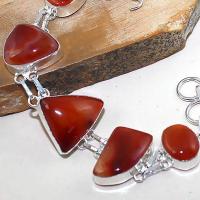 Crn 184c bracelet cornaline carnelian achat vente bijoux ethnique medieval argent 925