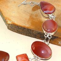 Crn 186b bracelet cornaline carnelian achat vente bijoux ethnique medieval argent 925