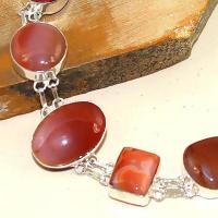 Crn 186c bracelet cornaline carnelian achat vente bijoux ethnique medieval argent 925