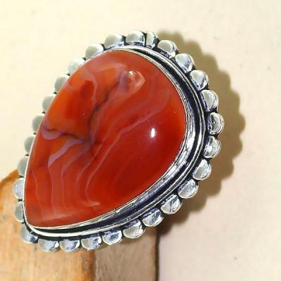 Crn 187a bague medievale t58 cornaline carnelian achat vente bijou pierre taillee lithitherapie