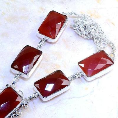 Crn 189a collier parure sautoir cornaline carnelian achat vente bijoux zthnique argent 925