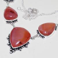 Crn 194b collier parure sautoir cornaline carnelian achat vente bijoux argent 925