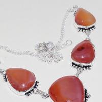 Crn 194c collier parure sautoir cornaline carnelian achat vente bijoux argent 925