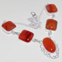 Crn 195a collier parure sautoir cornaline carnelian achat vente bijoux argent 925