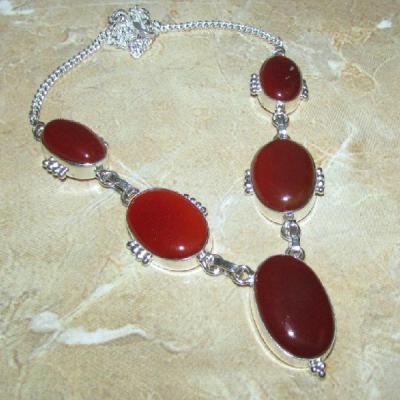 Crn 209a collier parure sautoir cornaline carnelian achat vente bijoux argent 925