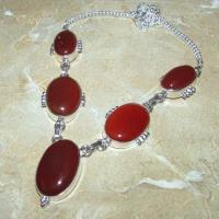 Crn 209d collier parure sautoir cornaline carnelian achat vente bijoux argent 925