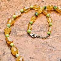 Ct 0015b collier parure sautoir perles de citrine turquoise achat vente argent 925