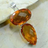 Ct 0021a pendant pendentif citrine argent 925 achat vente bijou