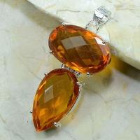 Ct 0021b pendant pendentif citrine argent 925 achat vente bijou