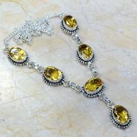 Ct 0036a collier sautoir parure citrine argent 925 achat vente bijou