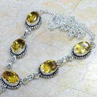 Ct 0036b collier sautoir parure citrine argent 925 achat vente bijou