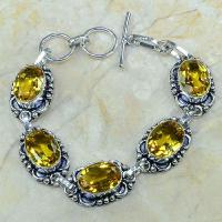 Ct 0063a bracelet citrine argent 925 bijoux achat vente