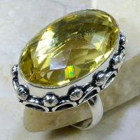 Ct 0066a bague t60 citrine argent 925 bijoux achat vente