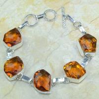 Ct 0069a bracelet citrine orange madere argent 925 bijoux achat vente 1