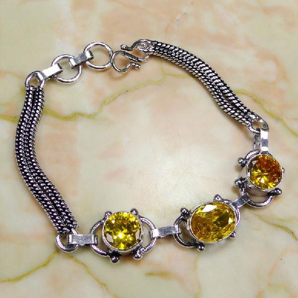 Ct 0072a bracelet citrine argent 925 bijoux achat vente