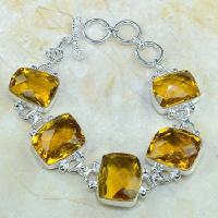 Ct 0078a bracelet citrine orange madere argent 925 bijoux achat vente 1