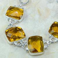 Ct 0078b bracelet citrine orange madere argent 925 bijoux achat vente