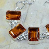 Ct 0102b bracelet citrine orange madere argent 925 bijoux achat vente