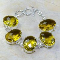 Ct 0111a bracelet citrine citron lemon argent 925 bijoux achat vente