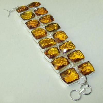 Ct 0118a bracelet citrine citron or doree argent 925 bijoux achat vente 1