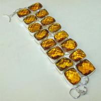 Ct 0119a bracelet citrine citron or doree argent 925 bijoux achat vente 1