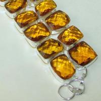 Ct 0119c bracelet citrine citron or doree argent 925 bijoux achat vente