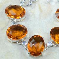 Ct 0129b bracelet citrine orange argent 925 bijoux achat vente