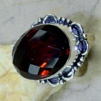 Ct 0132c bague t60 citrine cognac argent 925 bijoux achat vente