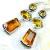 Ct 0167b boucles oreilles pedants citrine madere argent 925 bijoux achat vente 2