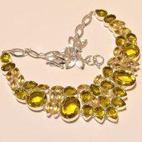 Ct 0219a collier sautoir parure citrine lemon citron argent 925 achat vente bijou