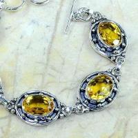 Ct 0231c bracelet citrine doree lemon citron argent 925 bijoux achat vente