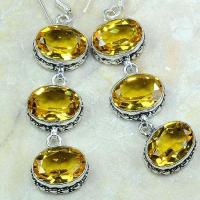 Ct 0243c boucles pendants oreilles citrine achat vente argent 925