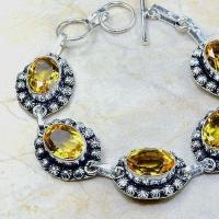 Ct 0245b bracelet citrine doree lemon citron argent 925 bijoux achat vente