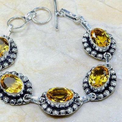 Ct 0245c bracelet citrine doree lemon citron argent 925 bijoux achat vente