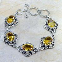 Ct 0246d bracelet citrine doree lemon citron argent 925 bijoux achat vente