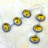 Ct 0258b boucles pendants oreilles citrine achat vente argent 925